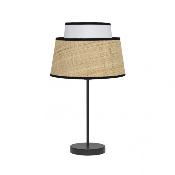 Sobremesa Jia 1xe14 Natural/blanco 40x20x20 Cm