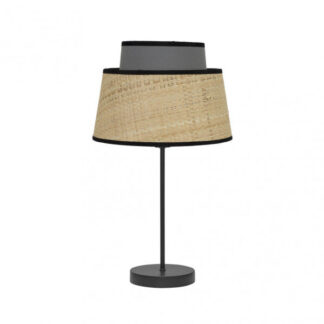 Sobremesa Jia 1xe14 Natural/gris 40x20x20 Cm