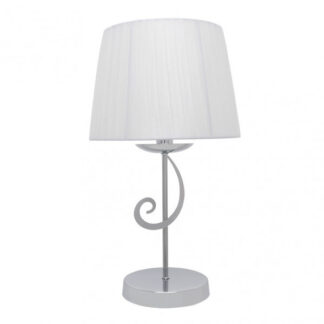 Sobremesa Luxor 1xe14 Cromo Pant. Blanca 45x25x25 Cm