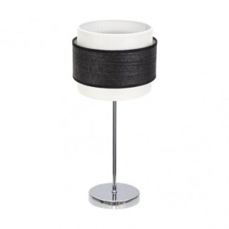 Sobremesa Myriam 1xe14 Cromo/Madera Negra 47x18x18 cm