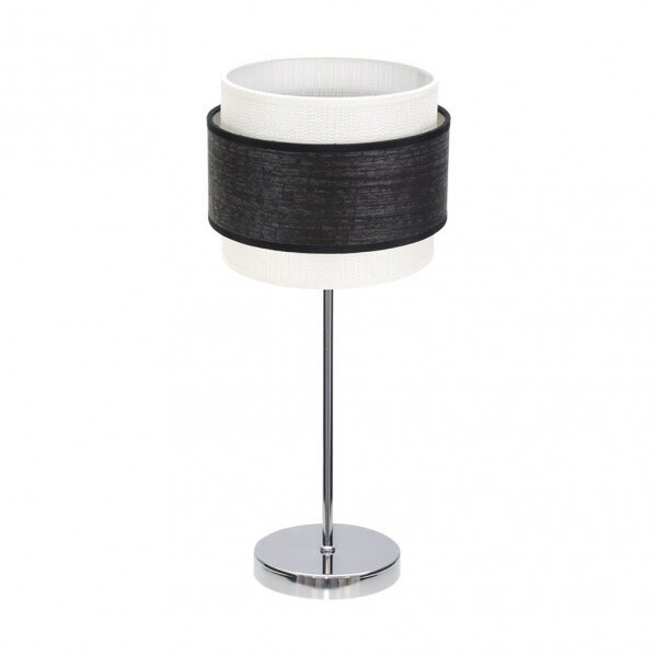 Sobremesa Myriam 1xe14 Cromo/Madera Negra 47x18x18 cm