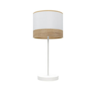 Sobremesa Olga 1xe14 Blanco/blanco-mad.clara 42x18x18 Cm