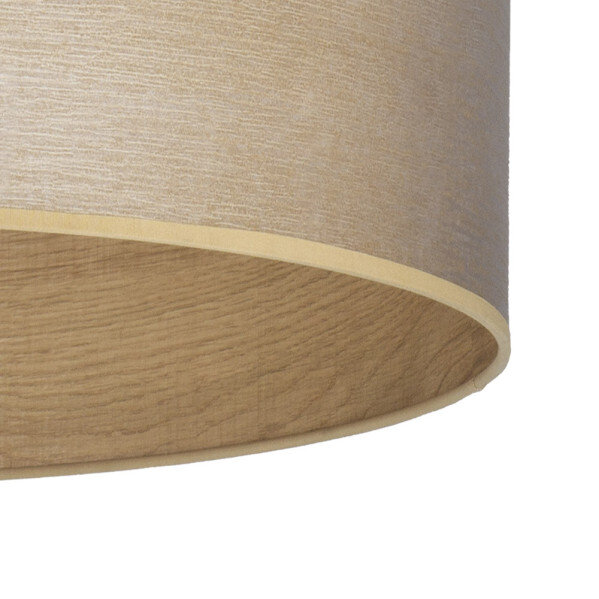 Sobremesa Tania 1xe14 Cuero/madera Clara 42x17x17 Cm - Image 2
