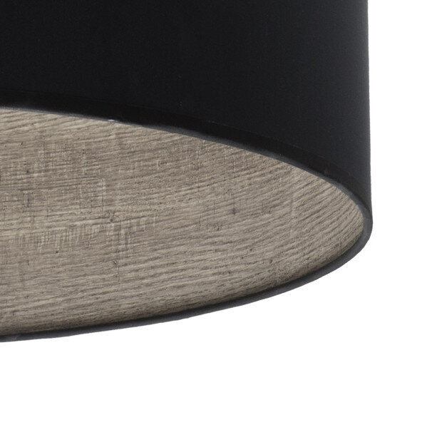 Sobremesa Tania 1xe14 Negro/negro-madera Gris 42x17x17 Cm - Image 2
