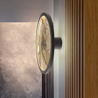 STONE - APLIQUE LED CCT-NEGRO D30