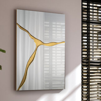 SURCOS II-ESPEJO PAN ORO 80X120