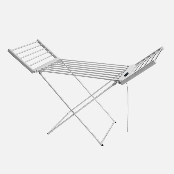 Tendedero Elect.plegable Silvestre 260w Aluminio Temporizador .control Temp.cable1,2m 93x147x52,5cm - Image 2
