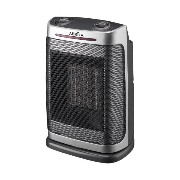 Termoventilador Ceramico PTC Fogon 1500w Plata 2potencias 3funciones Termost. Regu. Seguridad, Antivuelco 29x19x14,5cm