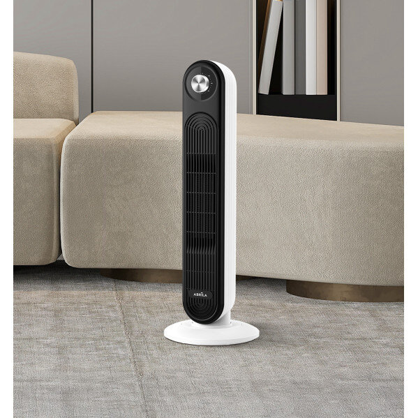 Termoventilador Ceramico Vert.grecia 2000w Negro/blanco 2pot.oscilante, Antivuelco, Termost. Prot.cal 69,8x24,5x24,5 Cm - Image 2
