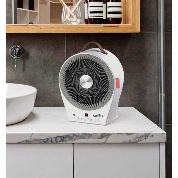 Termoventilador Elect.2 En 1 maraja 2000w Blanco/gris 2potencias 4funciones Display Temporizador 32x27x21cm - Image 2