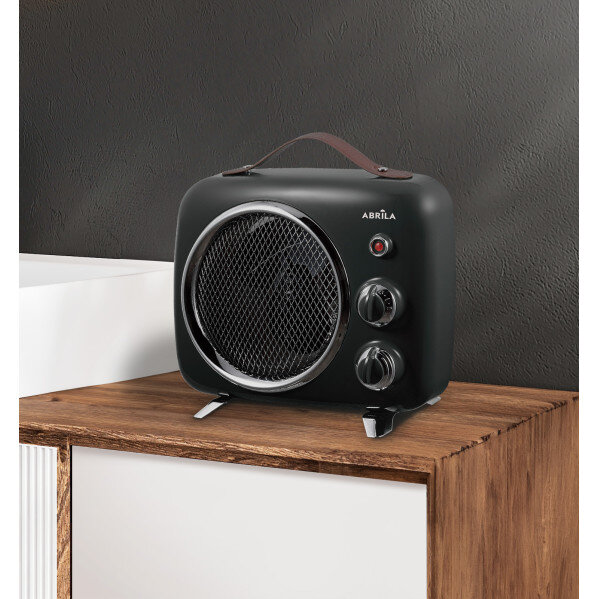 Termoventilador Elect.taranto 2000w Negro/gris Termost Reg. 2potencias 3funciones Sist.seg. 27,2x31,5x13,5cm - Image 2