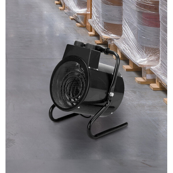 Termoventilador Industrial Zenon 3000w Negro 2potencias Ip24 Termostato Reg.33x24x22,5 Cm - Image 2