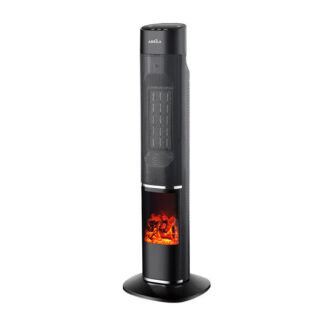 Termoventilador Vert.ceramico Melodia 2000w Negro C/remoto 2potencias3funciones Term.oscilante,antivuelco 78,3x24,6x24,5