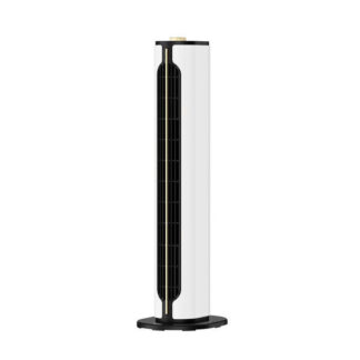 Termoventilador Vertical Ceramico Ptc 1500w Canada Blanco/negro 2portencias 3funciones Termost.seg.antivuelco 61,5x18x18cm