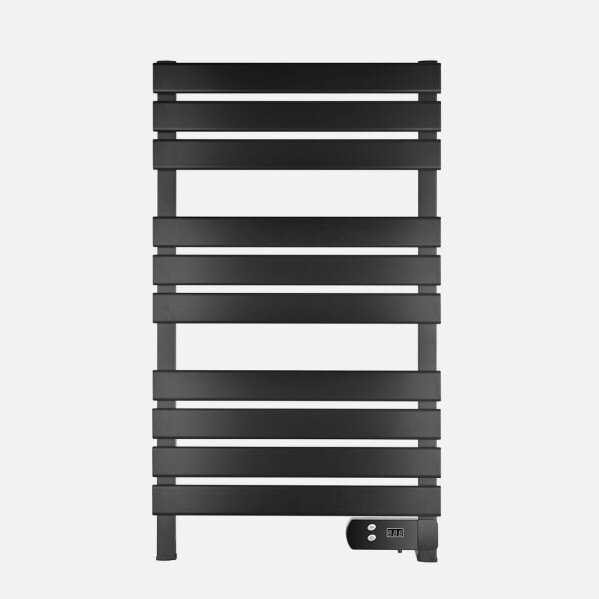 Toallero Elect.aluminio Jalon Negro 450w Display Led Ip24.protec.temporizador24h 97x55,5x5,5cm - Image 2