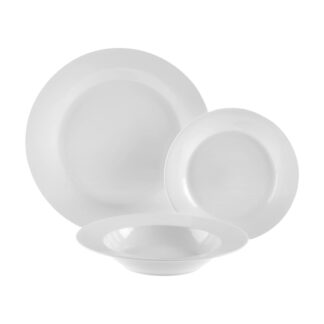 VAJILLA 18 PIEZAS BLANCO