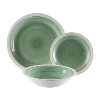 VAJILLA 18 PIEZAS LEGRAND VERDE