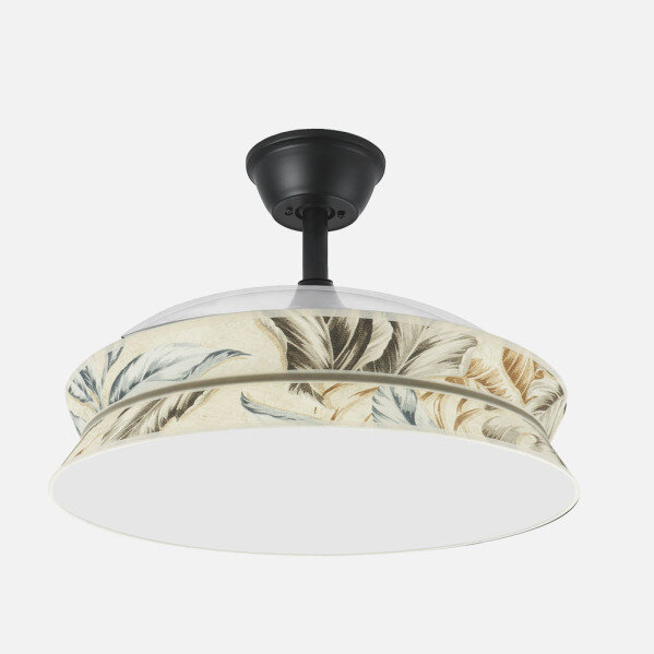 Ventil Decor 72w Negro/estampado Claro 108d 3asp 7200lm 3000-4000-6000k Remoto+memo+temp - Image 2