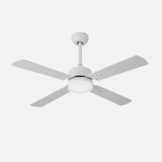 Ventilador 18w Dc Hupe Blanco 4 Asp.blanco/haya 6 Vel.107d  Remoto,memoria Y Temp.3000-4000-6000k