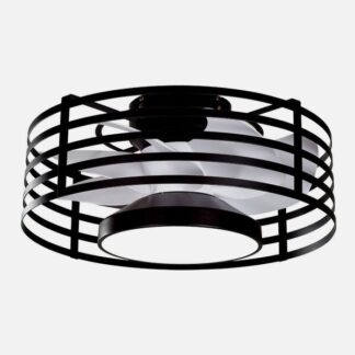 Ventilador 22w Dc Xaloc Negro 7Aspas Blancas 6vel 3000-4000-6500 28x57,8x57,8cm C/remoto, Memoria Y Temporizador