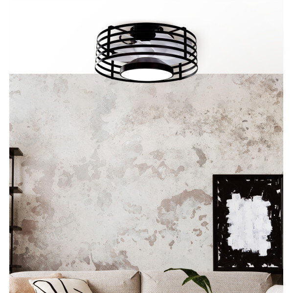 Ventilador 22w Dc Xaloc Negro 7Aspas Blancas 6vel 3000-4000-6500 28x57,8x57,8cm C/remoto, Memoria Y Temporizador - Image 2