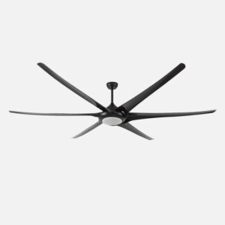 Ventilador 24w Dc Moncayo Negro 6 Aspas 6 Velocidades 254d C/remoto Memoria 3 Temperaturas 2850 Lm
