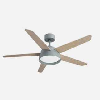 Ventilador 25w Dc Verde Lebeche 5 Aspas Rev. Blanca/haya 6 Vel. 3000-4000-6000k 132d Remoto,memoria Y Temporizador