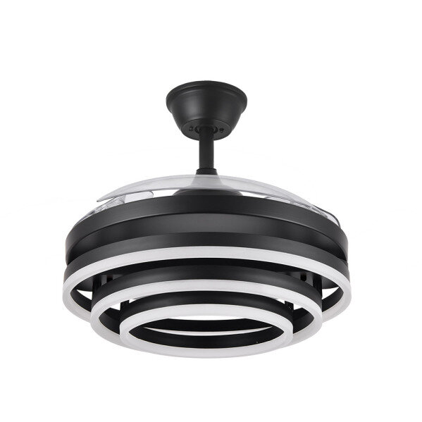 Ventilador 72w Dc Kai Negro 3 Aspas Transp. 6Vel. 3 Colores 43/58x50/107 C/remoto,reg.intensidad,memoria Y temp. 6120lm - Image 2