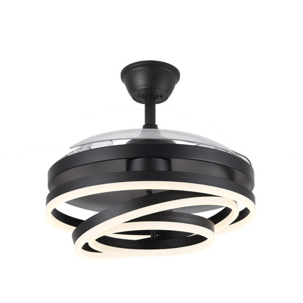 Ventilador 72w Dc Kai Negro 3 Aspas Transp. 6Vel. 3 Colores 43/58x50/107 C/remoto,reg.intensidad,memoria Y temp. 6120lm - Image 3
