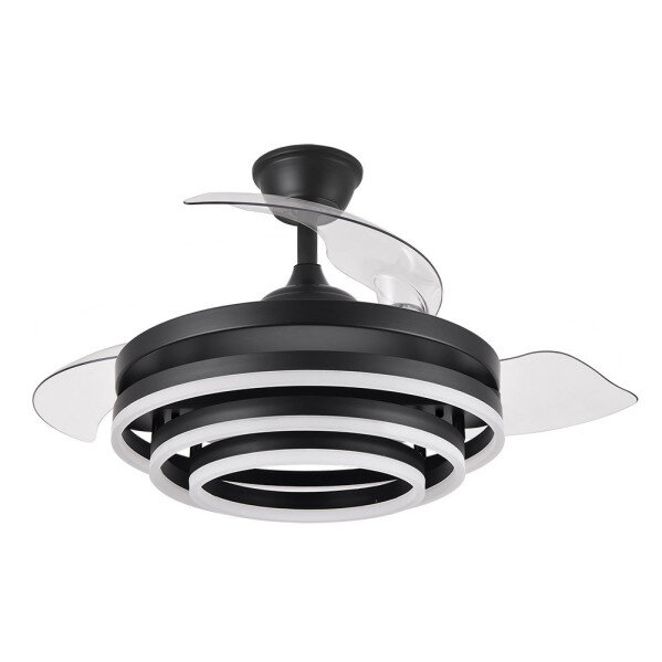 Ventilador 72w Dc Kai Negro 3 Aspas Transp. 6Vel. 3 Colores 43/58x50/107 C/remoto,reg.intensidad,memoria Y temp. 6120lm - Image 4