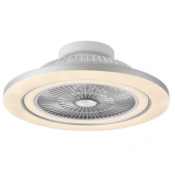 Ventilador 72w Dc Mato Niquel 5Aspas Transp. 22x58x58cm 6 Vel. 3 Colores C/remoto,memoria,temporiz Y Reg.Intensidad 6120lm - Image 2