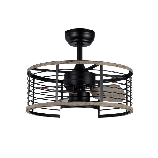 Ventilador Dc 24w Pella Negro/Madera 3 Aspas 50d 2540lm 6 Velocidades 3000-4000-6000k C/remoto, Memoria Y Temporizador - Image 3
