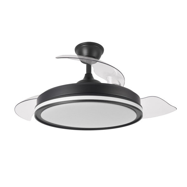 Ventilador Dc 59+7w Cacique Negro 3asp 107d 6980lm 3000-4500-6500k+rgb Remo+r.int+memo+temp - Image 3