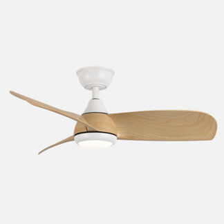 Ventilador Dc Atomo 24w Blanco 3aspas haya 91d 2640l 6vel 3000k,4000k,6000k Remoto+memoria+temporizador