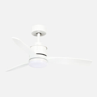 Ventilador Dc Barrax 18w Blanco 3aspas 6vel 106d 2250lm 3000-4500-6500k Remoto+memoria+temporizador