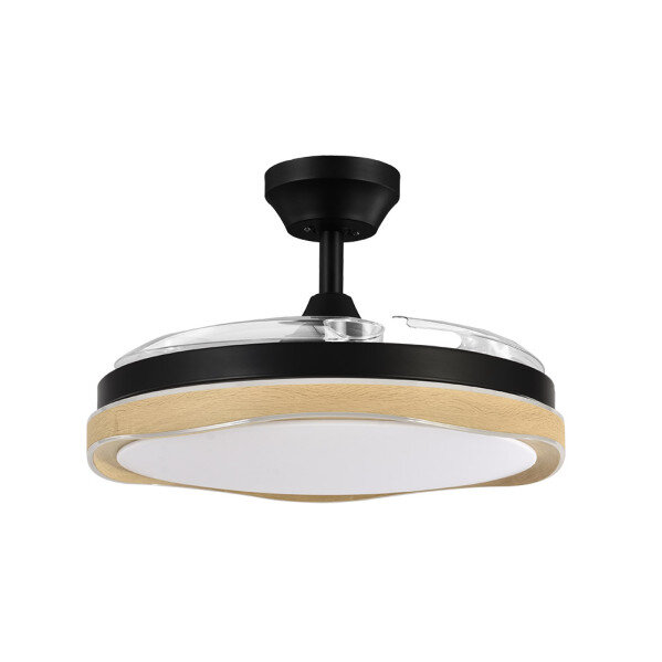 Ventilador Dc Blondi Negro/madera 72w 3aspas107d 7200lm 6vel 3000k,4500k,6000k Remoto+temporizador+memoria - Image 2