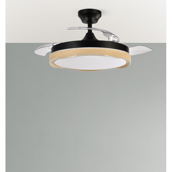 Ventilador Dc Blondi Negro/madera 72w 3aspas107d 7200lm 6vel 3000k,4500k,6000k Remoto+temporizador+memoria - Image 4