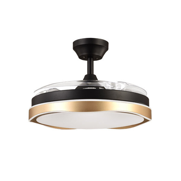 Ventilador Dc Blondi Negro/oro 72w 3aspas 107d 7200lm 6vel 3000k,4500k,6000k, Remoto+temporizador+memoria - Image 2