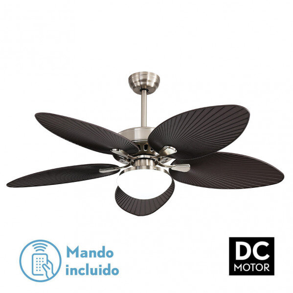 Ventilador Dc Borasco 24w Niq/marron 5 Asp.6 Vel 132d 2950lm Remoto.memor.y Temp.3000-4000-6000k - Image 2