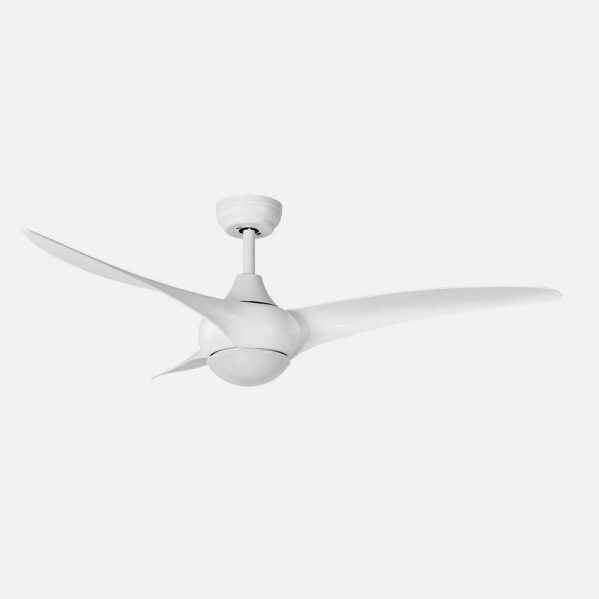 Ventilador Dc Canea 24w Blanco 3 Aspas 6 Velocidades 134d 3000-4500-6000k C/remoto, Memoria Y Temporizador 2424lm