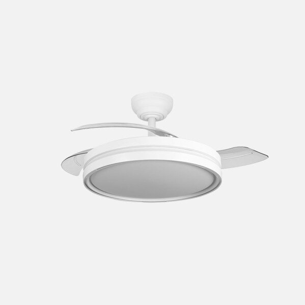 Ventilador Dc Capitan 60w Blanco 3asp.107d 6980lm 36x48/107cm 3col.remoto+memoria+temporizador+reg.intensidad