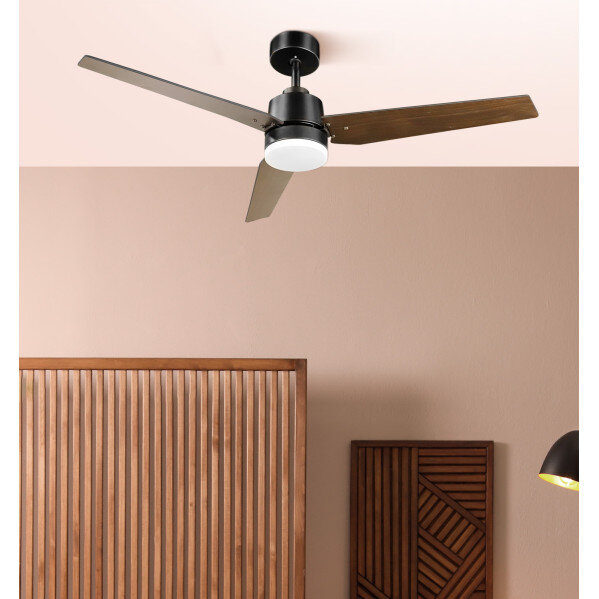 Ventilador Dc Captus 22w Negro 3aspas Negro/roble 132d Reg. Intensidad 2180lm 3000k,4000k,6000k Remoto+ Temporizador+ Memoria - Image 4