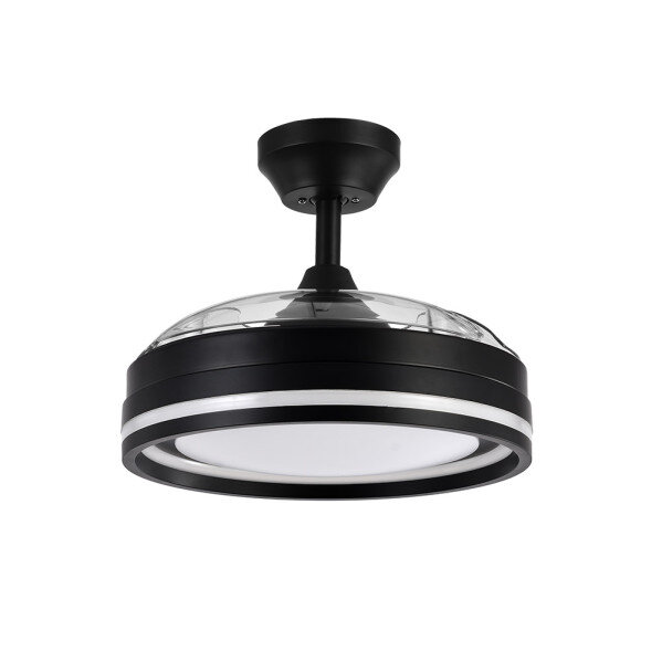 Ventilador Dc Cerrato Negro 72w 3aspas Desplegables 107d 7200lm 6vel 3000k,4000k,6000k, Remoto+temporizador+memoria - Image 2