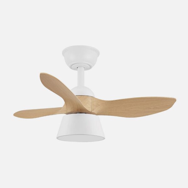 Ventilador Dc Cubico 36w 2680lm Blan/haya 3asp 82d 3000k,4500k,6000k,remoto+tempor+memoria