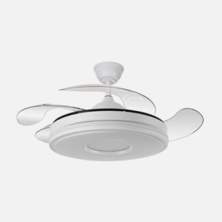 Ventilador Dc Dani 59w 6980lm Blanco 4aspas 6velocidades 106d 3000-4200-6500k Remoto+Reg.Intensidad+memoria+temporizador 24