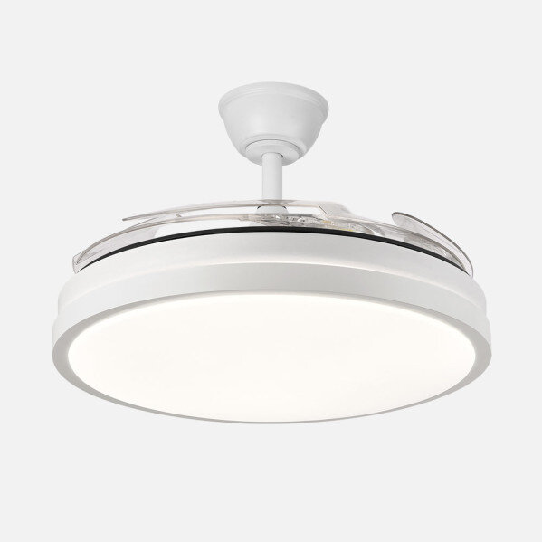 Ventilador Dc Escorpion 59w Blanco 4aspas desplegables 107d Reg.intensidad 6980lm 3000-4000-6000k Remoto+ Temporizador+ Memoria - Image 4