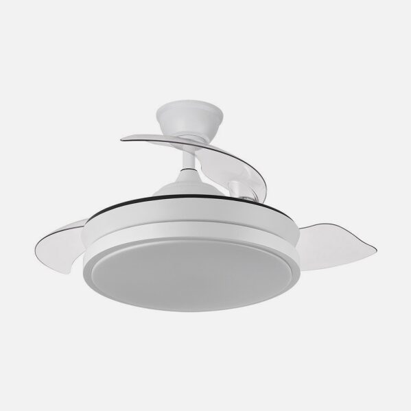 Ventilador Dc Escorpion Mini 59w Blanc 3aspas Desp. Reg.Intensidad 91d 6980lm Remot+temporiz+memoria 3000-4000-6000k