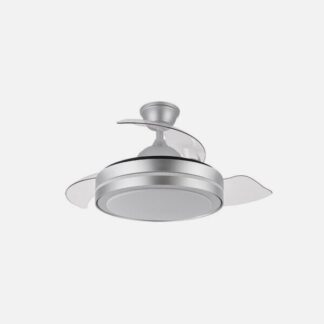 Ventilador Dc Esparta Peque 44w 5182lm Plata 72d 3asp 3000-4000-6000k Remoto+temporizador+memoria