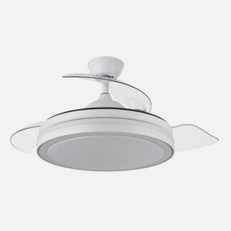 Ventilador Dc Esparta Plus 59w 6980lm Blanco 3 Aspas Desp. 107d 3 Colores C/Remoto+ Reg.intensidad+Temporizador+ Memoria