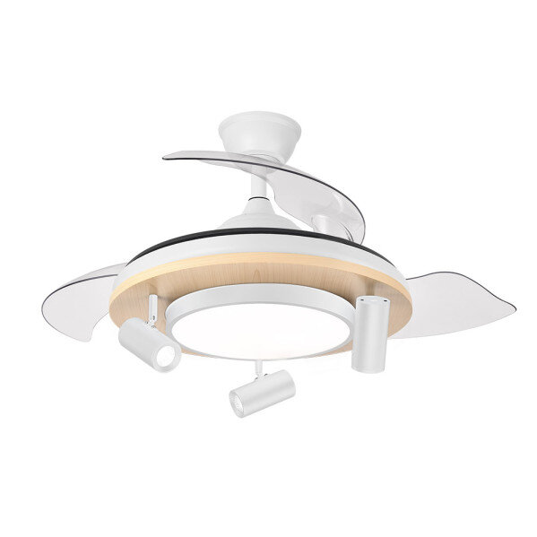 Ventilador Dc Gladiator 37+15w Blanco/haya 3asp.107d 3980lm 3000-4500-6500k Remoto+memoria+temporizador - Image 2